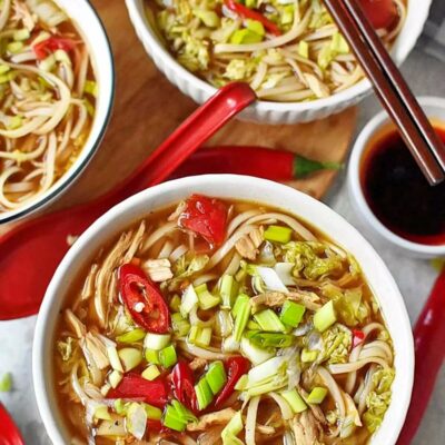 One-pot Chinese Chicken Noodle Soup Recipe-Chicken Noodle Soup Recipe-One Pot Chinese Noodle Soup