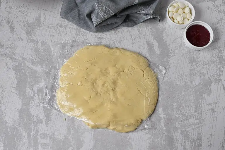 Step 4 - Raspberry and White Chocolate Shortbread Cookies