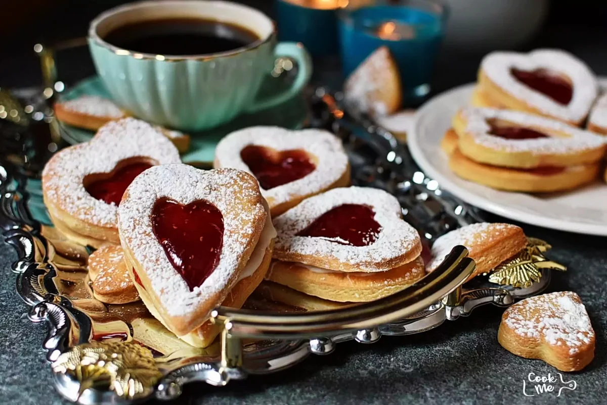 Raspberry and White Chocolate Shortbread Cookies