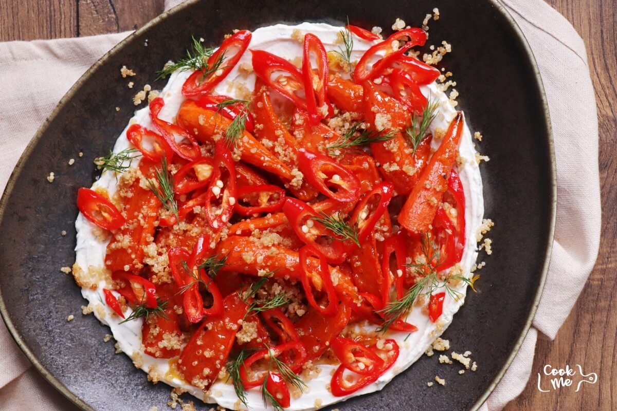 Roasted Carrots with Tahini Yogurt