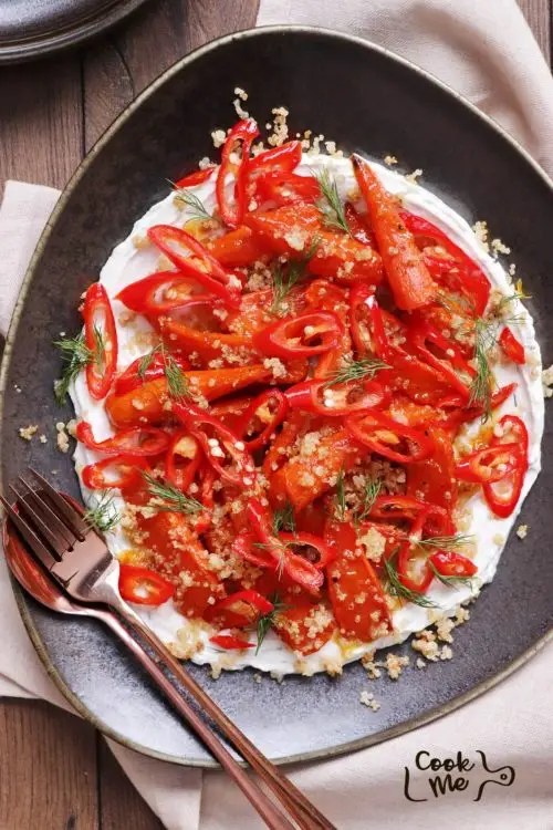 Roasted Carrots with Tahini Yogurt