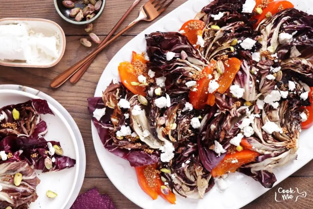 Roasted Radicchio Persimmon Salad