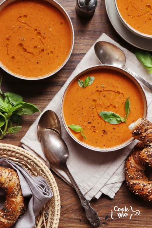 Roasted Tomato White Bean Soup