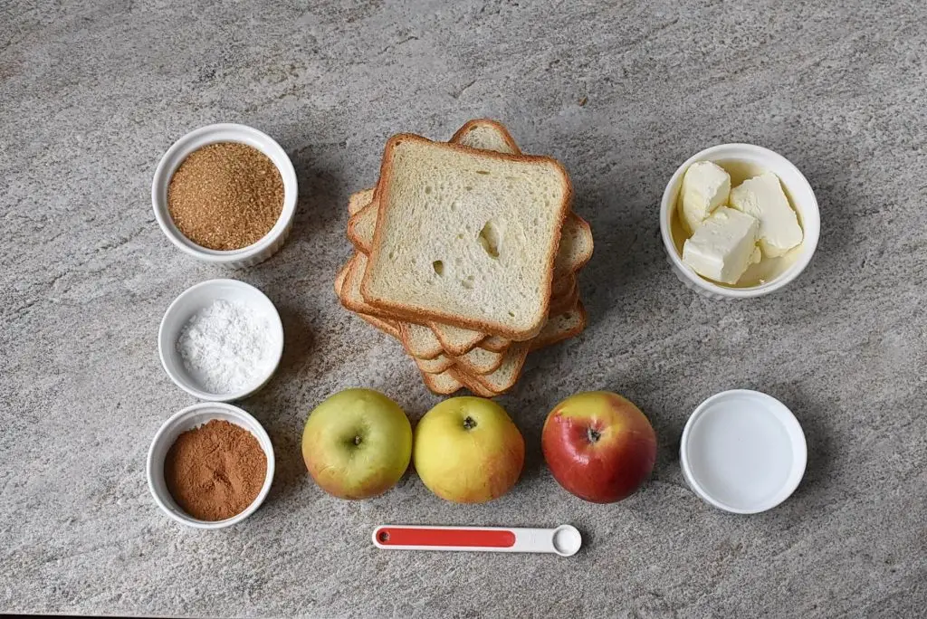 Ingredients for Apple Pie Roll-Ups