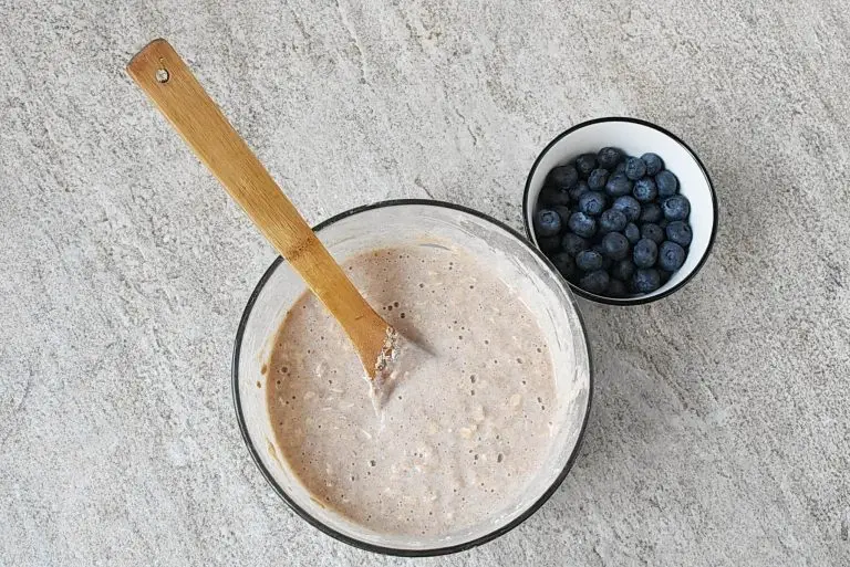 Step 4 - Banana Blueberry Oat Waffles