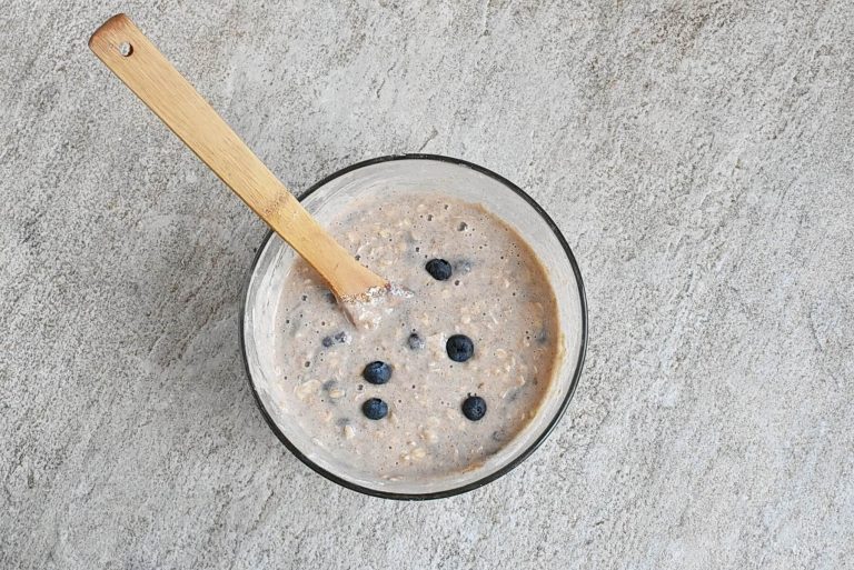Step 5 - Banana Blueberry Oat Waffles
