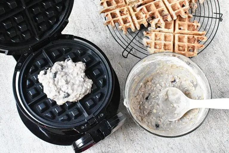 Step 6 - Banana Blueberry Oat Waffles