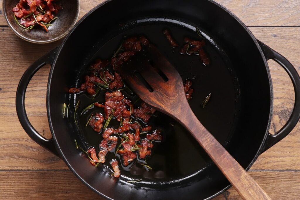 Celeriac, Bacon and Barley Soup recipe - step 1
