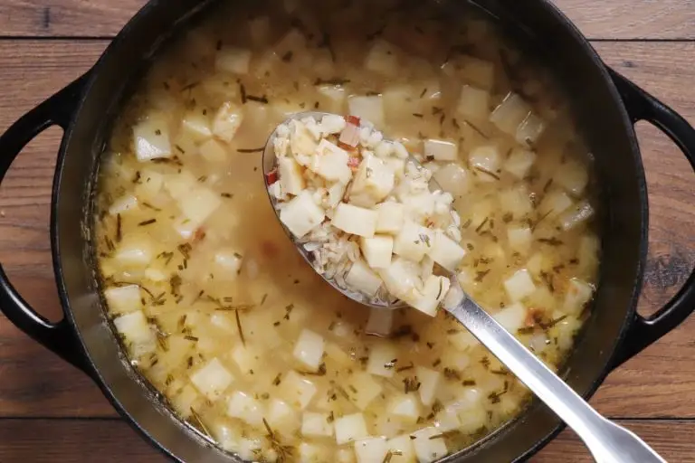 Step 5 - Celeriac, Bacon and Barley Soup
