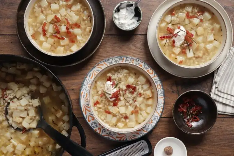 Step 6 - Celeriac, Bacon and Barley Soup