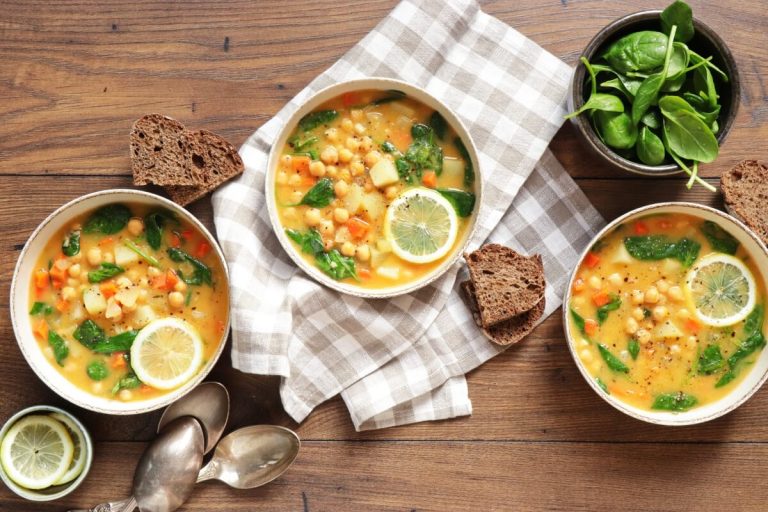 Step 11 - Chickpea Soup with Spinach