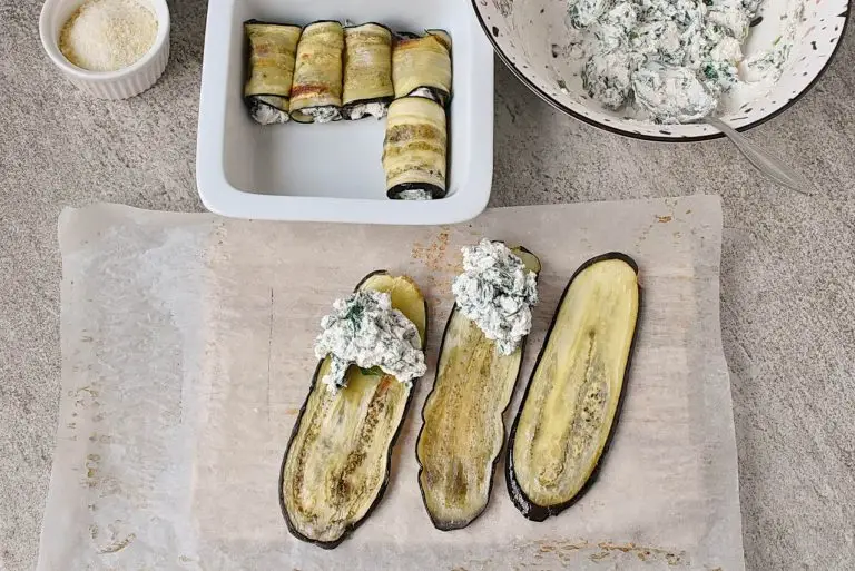 Step 6 - Eggplant Rolls with Spinach & Ricotta