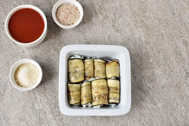 Step 6 - Eggplant Rolls with Spinach & Ricotta