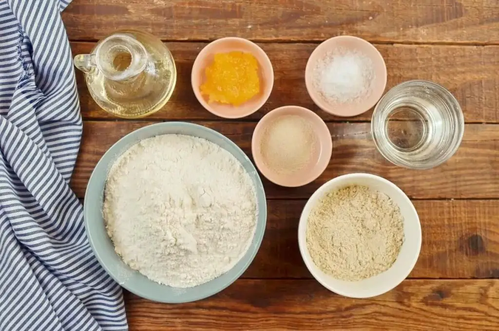Ingredients for Homemade Pita Bread