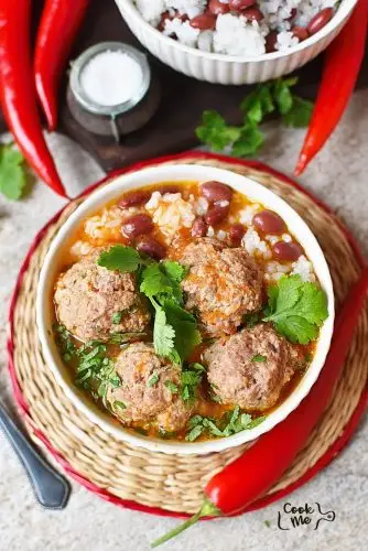 Mexican Meatball Soup
