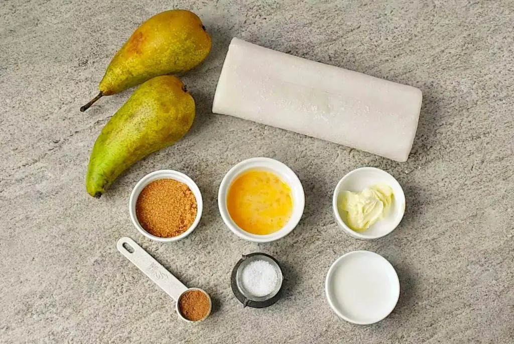 Ingredients for Quick Pear Pastries