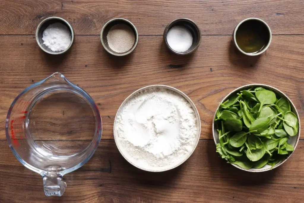 Ingredients for Spinach Flatbread