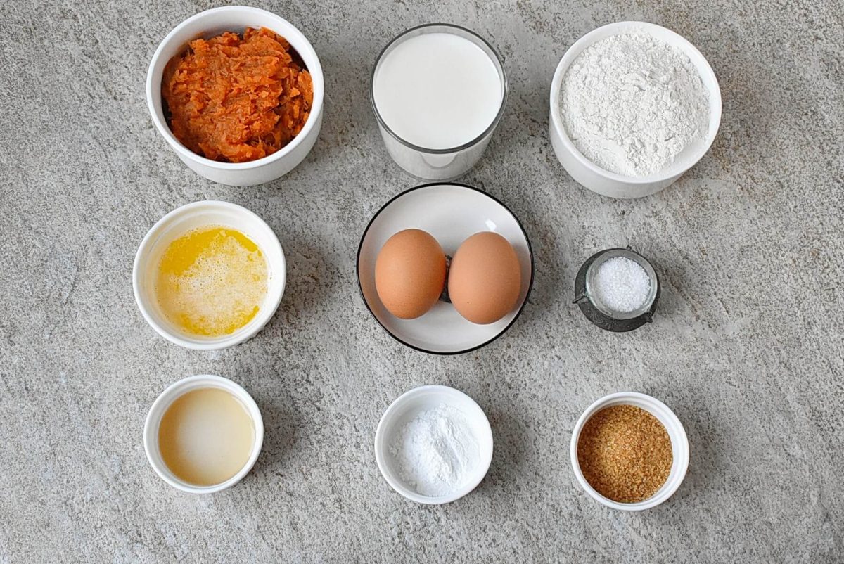 Ingredients for Sweet Potato Pancakes