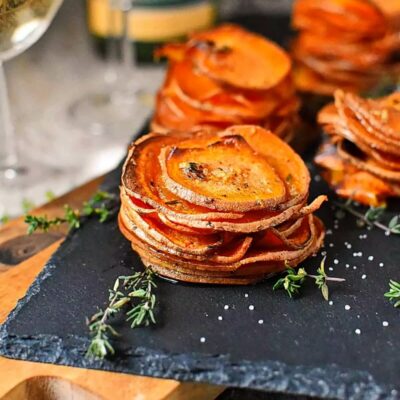Sweet-Potato-Stacks-with-Butter-and-Thyme-Recipes–-Homemade-Sweet-Potato-Stacks-with-Butter-and-Thyme-–-Easy-Sweet-Potato-Stacks-with-Butter-and-Thyme