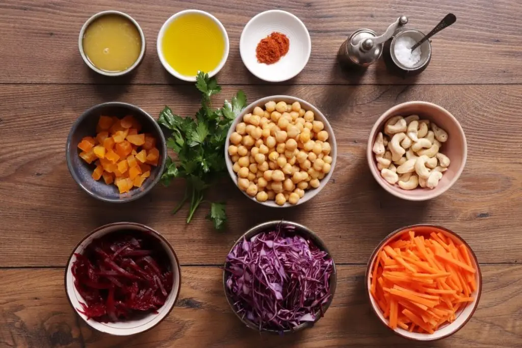 Ingredients for Winter Carrot and Beet Salad