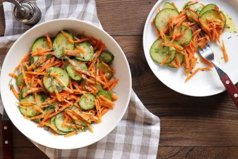 Step 4 - Carrot Cucumber Salad