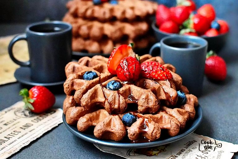 Step 6 - Chocolate Oatmeal Waffles