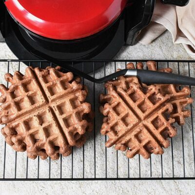 How to serve Chocolate Oatmeal Waffles