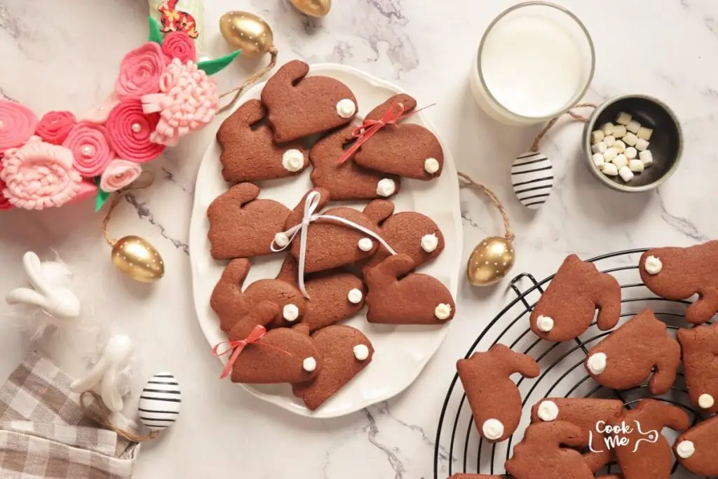 Easter Chocolate Bunny Cookies