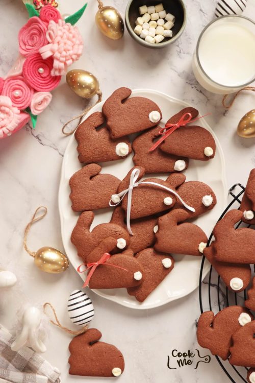 Easter Chocolate Bunny Cookies