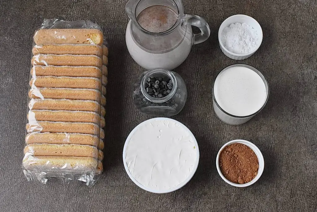 Ingredients for Easy Tiramisu for Kids