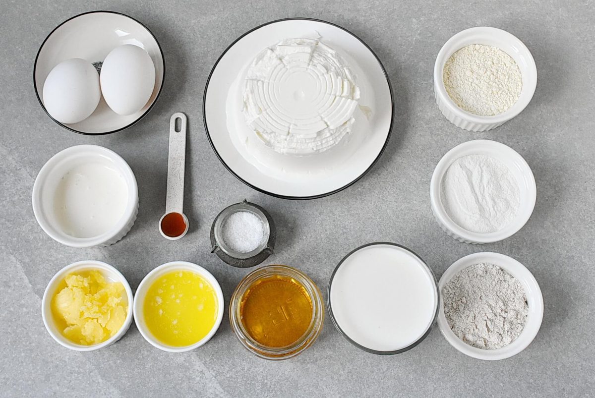 Ingredients for Gluten-Free Ricotta Crêpes