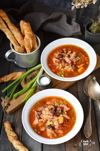 Italian Bean Pancetta Cabbage Soup