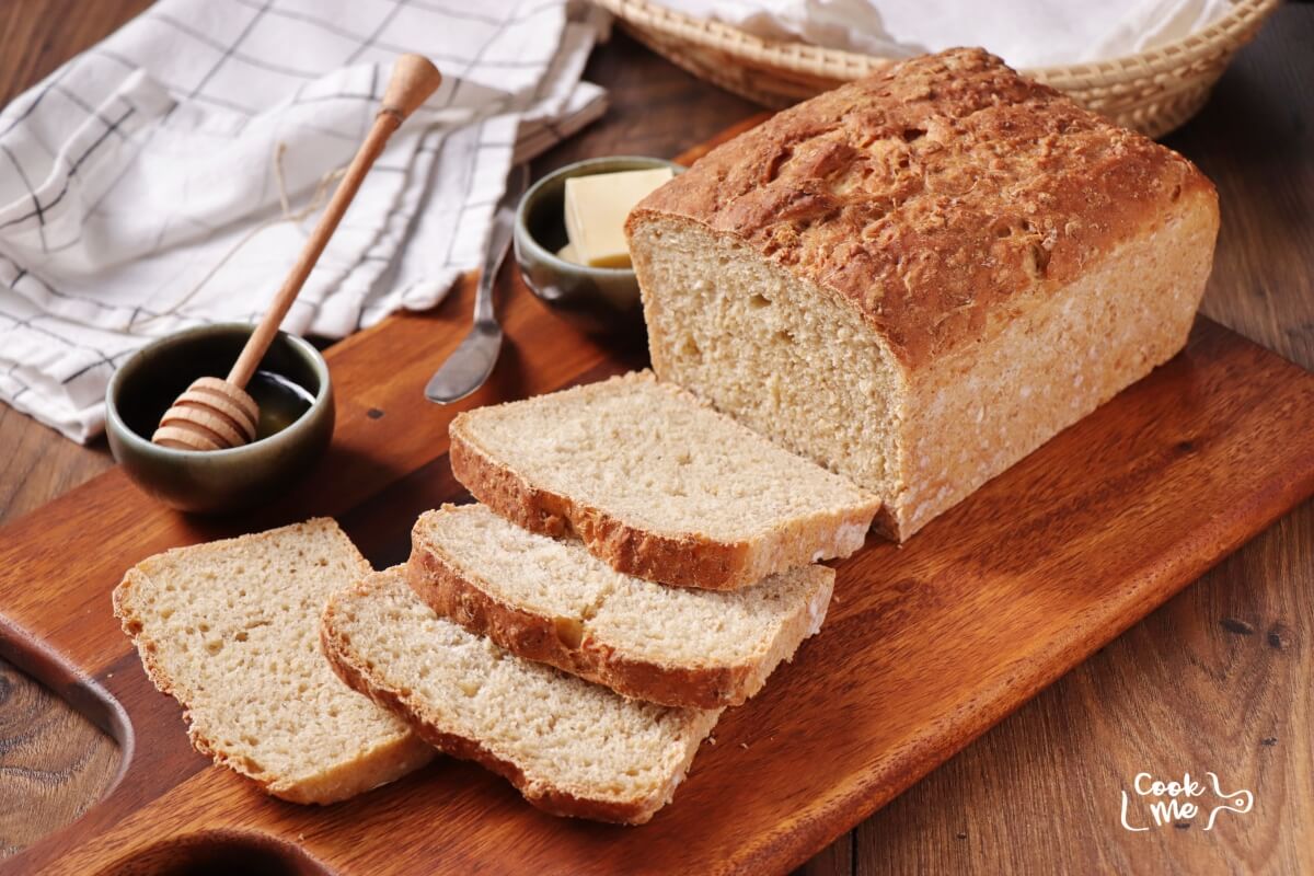 No-Knead Honey Oat Bread