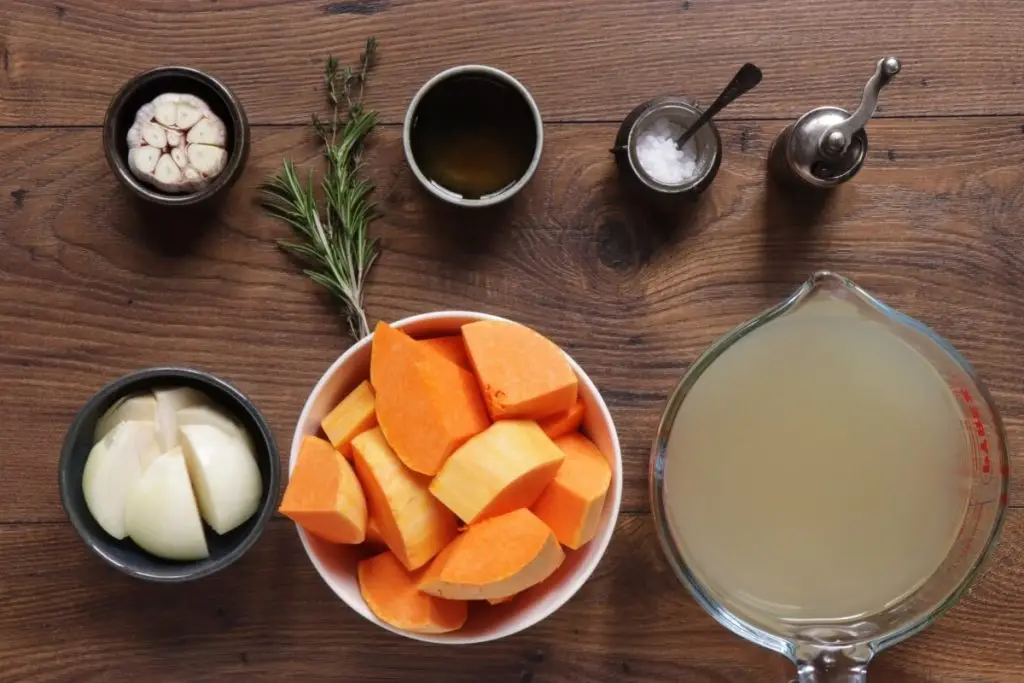 Ingredients for One-Pot Roasted Butternut Squash Soup