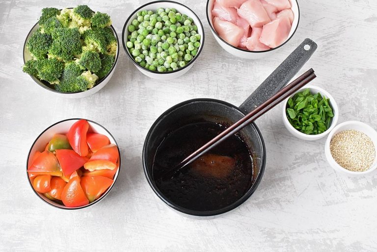 Step 2 - Sheet Pan Sesame Chicken and Veggies