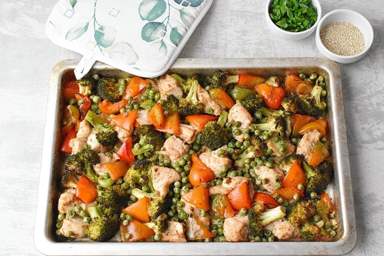 Step 4 - Sheet Pan Sesame Chicken and Veggies