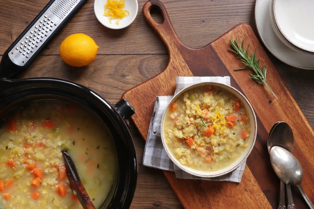 How to serve Slow-Cooker Red Lentil Soup