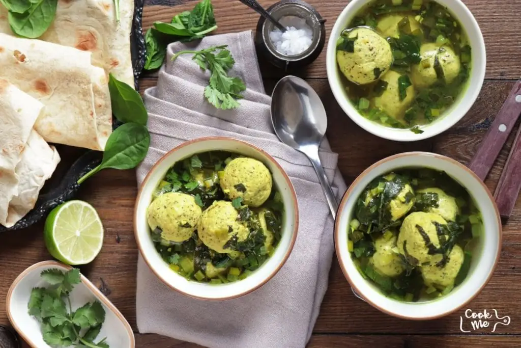 Spring Meatball Soup