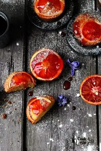 Blood Orange Almond Cakes