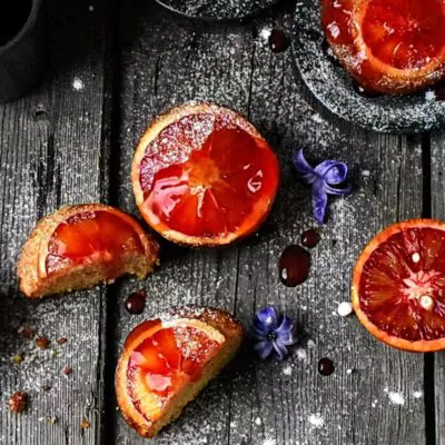 Blood-Orange-Almond-Cakes-Recipe-Delicious Orange Almond Cakes-Easy Blood Orange Cakes