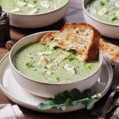 Broccoli and Stilton Soup Recipe-Creamy Soup with Blue Cheese-Broccoli Cheese Soup Recipe-Broccoli Blue Cheese Soup