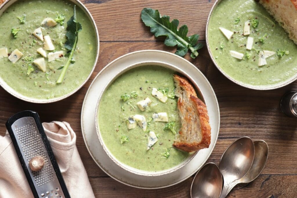 How to serve Broccoli and Stilton Soup