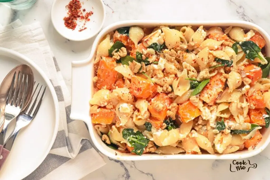 Butternut Squash Feta Pasta