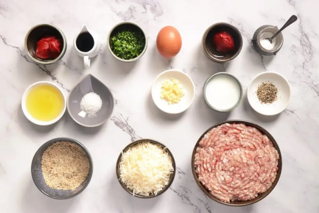 Ingredients for Chicken Meatballs