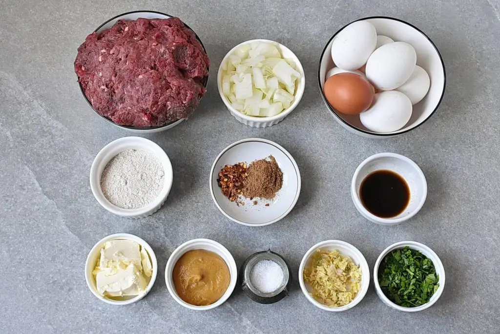 Ingredients for Egg Stuffed Meatballs