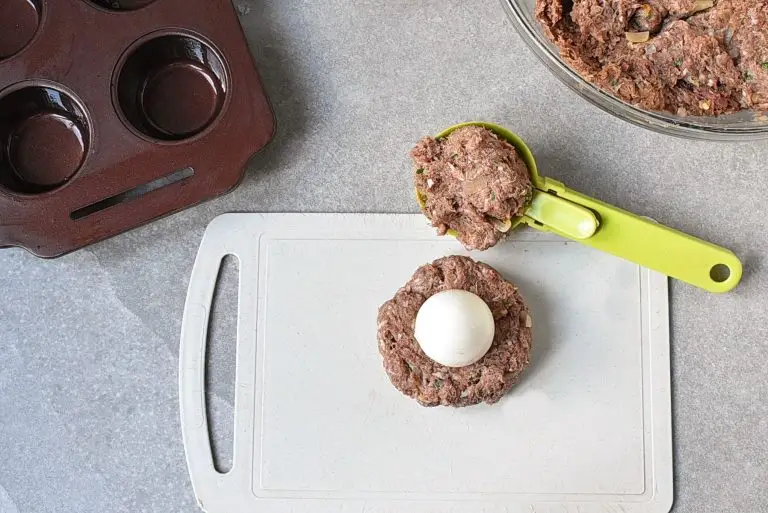 Step 7 - Egg Stuffed Meatballs