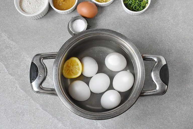 Step 1 - Egg Stuffed Meatballs