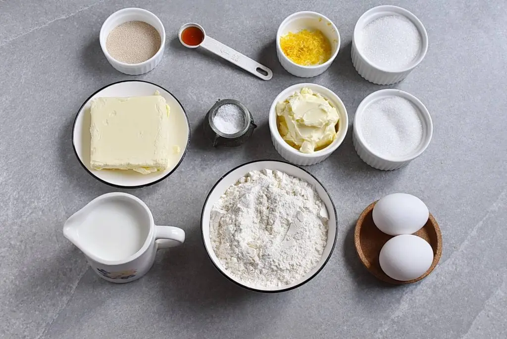 Ingredients for Italian Rose Cake