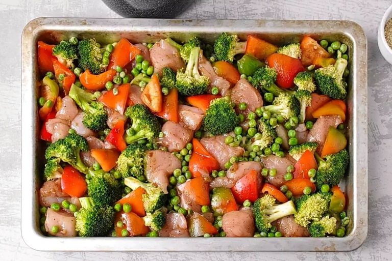 Step 3 - Sheet Pan Sesame Chicken and Veggies