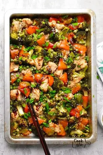 Sheet Pan Sesame Chicken and Veggies